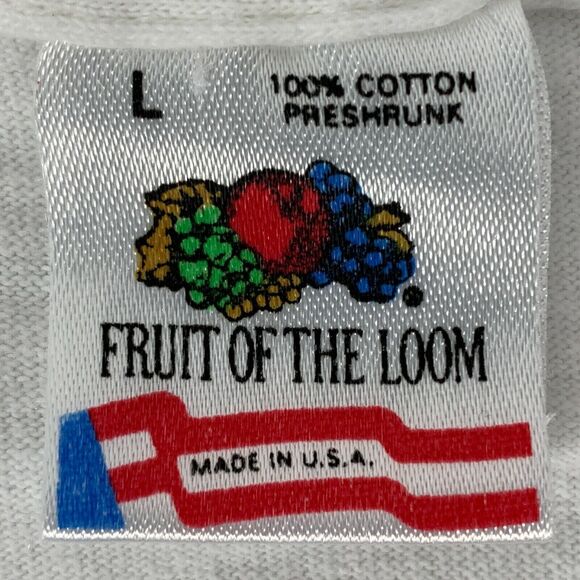 Vintage 90s Heart & Sole Fun Run T Shirt Mens Large Houston Texas Running White - Picture 9 of 10